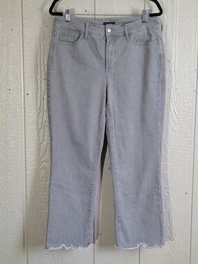 NYDJ Women's Straight Jeans in Light Gray
